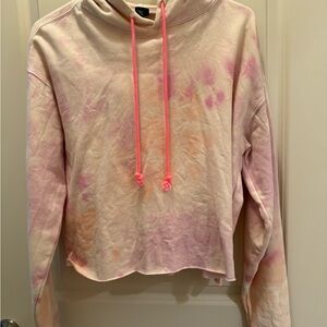 Wild Fable Pink Tie-Dye Cropped Top | Size M